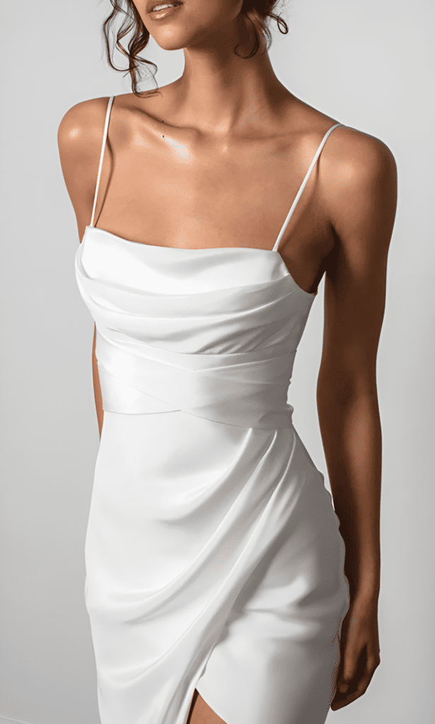 white wedding dress